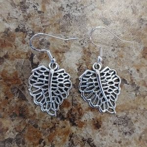 Silver Leaf Earrings